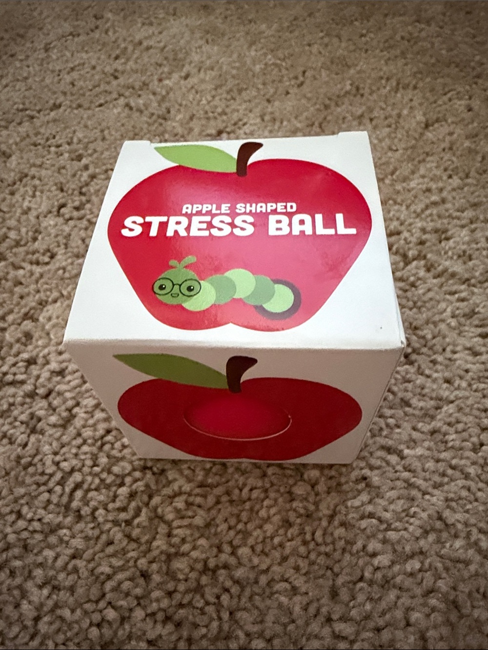 Apple Shaped Stress Ball - Red